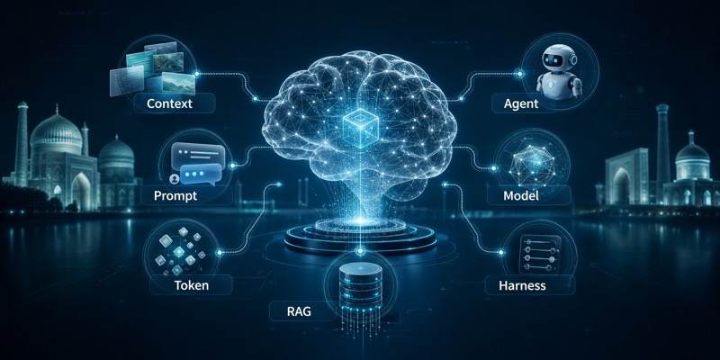 AI atamalari uchun diagramma uslubidagi hero image